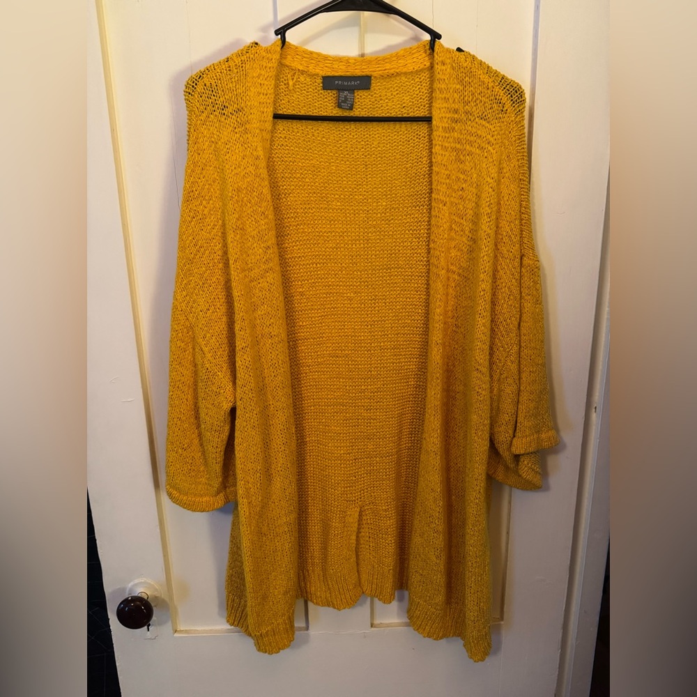 Primark Golden Yellow Open-Front Cardigan